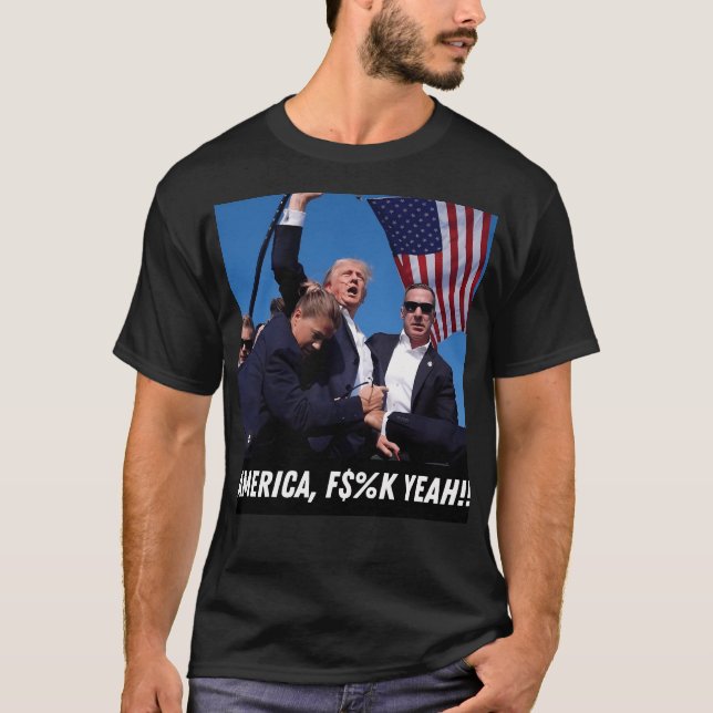 T-shirt Trump 2024 America Fk Ouais (Devant)