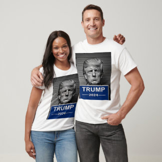 T-shirt Trump 2024 blanc