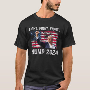 T-shirt Trump 2024 - Combattre le combat - Président Trump