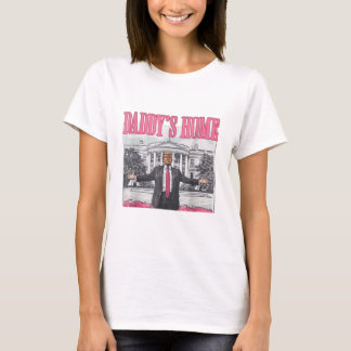 T-shirt Trump 2024 Election Daddy's Home Pink