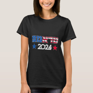 T-shirt Trump 2024 en hébreu israélien juif républicain Su