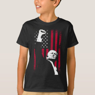 T-shirt Trump 2024 - Fist Fight For America - Inaugure Du 