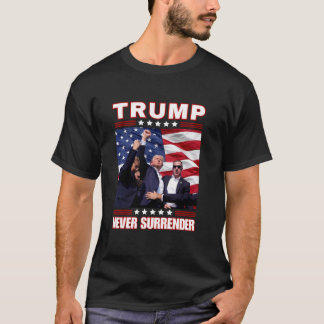 T-shirt Trump 2024 Fist Pump Ne Cesse Jamais De Se Battre