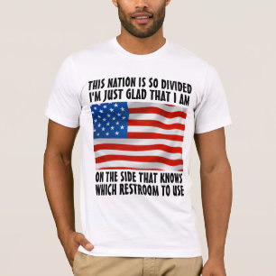 T-shirt Trump 2024 - JE SAIS QUELLE RESTROOM UTILISER