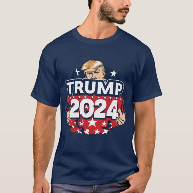 T-shirt Trump 2024 : La chemise ramènera l'Amérique (Devant)