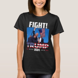 T-shirt Trump 2024 - Premier rallye Trump 2024 Amérique