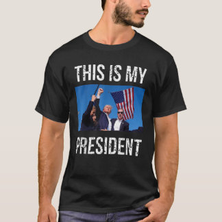 T-shirt Trump 2024 Voici Mon Président