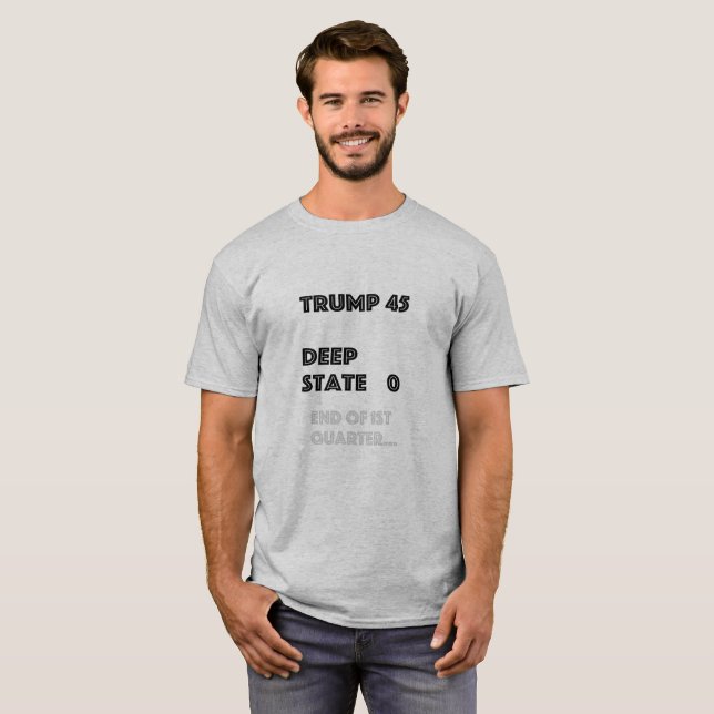 T-shirt Trump 45/fin profonde de l'état 0 du ęr trimestre (Devant entier)