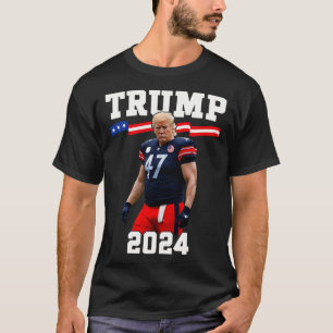 T-shirt Trump 47 Football Jersey 2024 Drapeau américain Tr