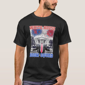 T-shirt TRUMP 4 juillet WHTE HOUSE BOOM SQUAD America S
