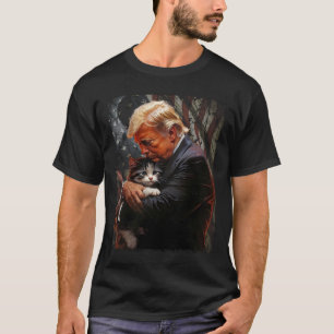 T-shirt Trump Accroche Un Chat Orange 2024 Pour Rendre Les