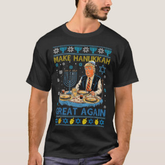 T-shirt Trump amusant et amusant fait d'Hanoukka une fois