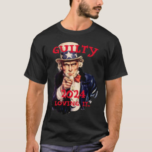 T-shirt Trump Arrêté Condamné 2024 Oncle Sam PHOTO D'IDENT
