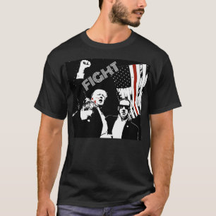 T-shirt Trump Assassination - Combattre