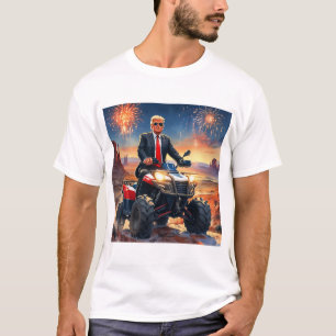 T-shirt Trump avec VTT dans Monument Valley Fireworks USA
