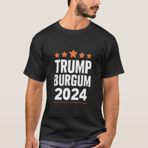 T-shirt Trump Burgum pour Président 2024 Élection USA