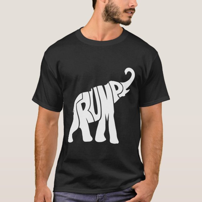 T-shirt Trump Chemise Républicaine Des Éléphants Pour Ses  (Devant)