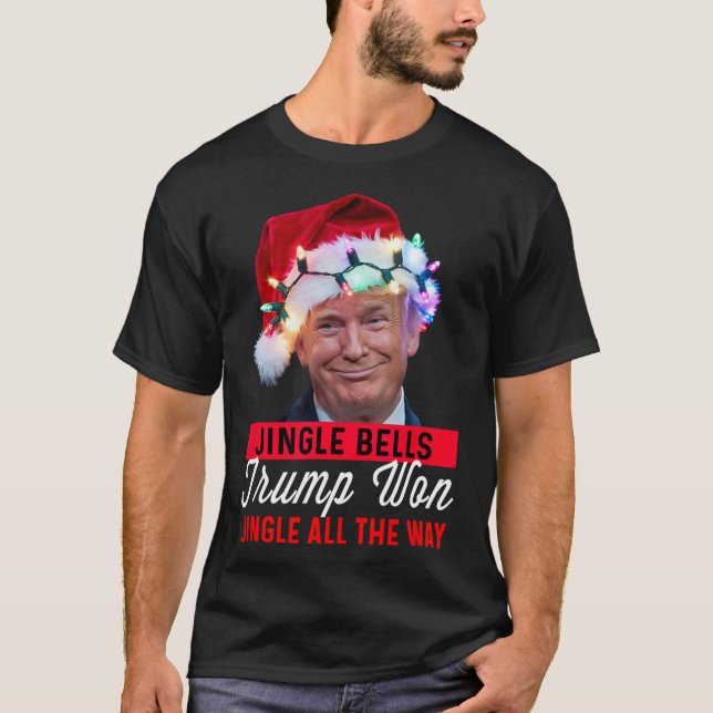 T-shirt Trump Christmas Shirt Jingle Bells Funny Trump Won (Devant)