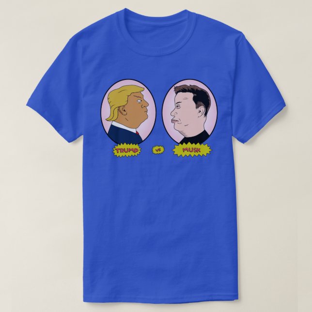 T-shirt Trump contre Musk Beavis et Butthethead Parody Elo (Design devant)