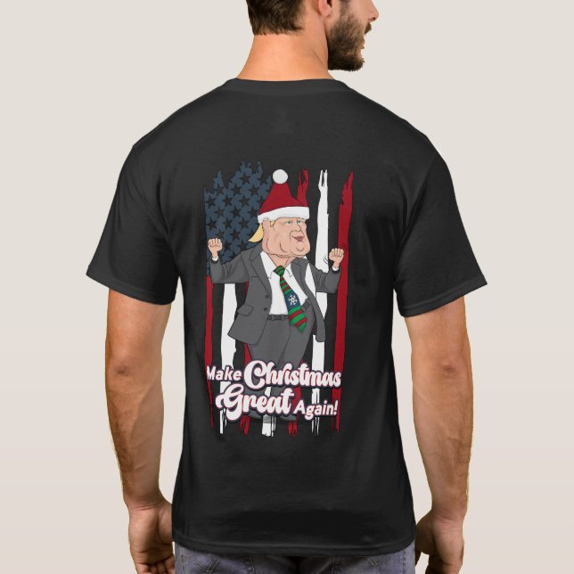 T-shirt Trump Dance Rendre Noël meilleur (Dos)
