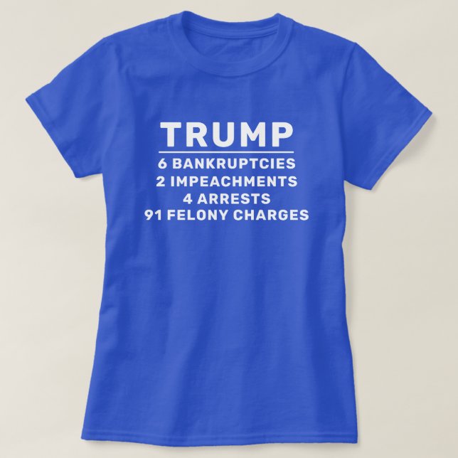 T-shirt Trump drôle par les chiffres (Design devant)