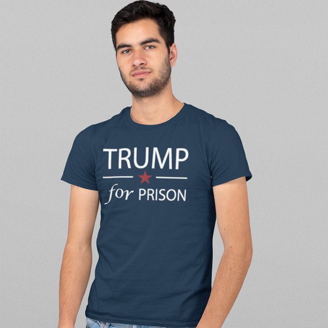 T-shirt Trump En Prison Contre Trump Slogan Politique T-Sh (Créateur téléchargé)