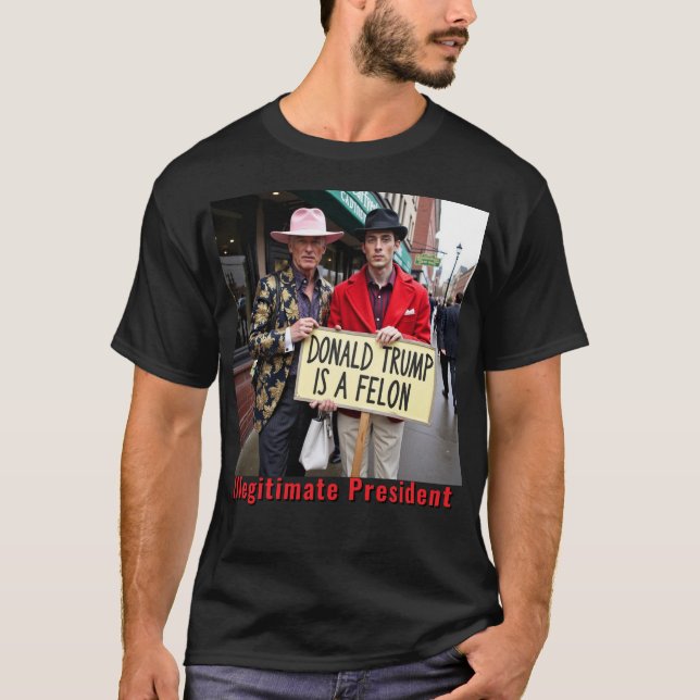 T-shirt Trump est en train d'imiter Trump à Felon (Devant)
