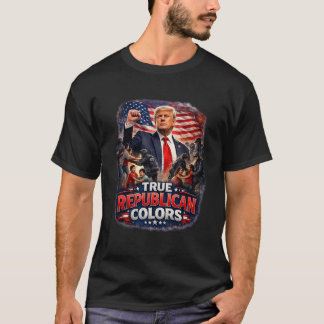 T-shirt Trump et Vrais Couleurs Républicaines