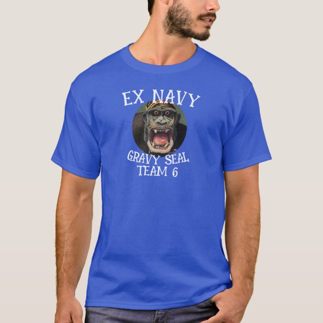 T-shirt Trump Ex Navy Elephant Seal Équipe 6 Femme (Devant)