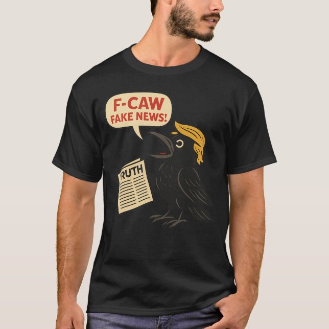 T-shirt Trump F-Caw-F Bkack Crow F Caw F (Devant)