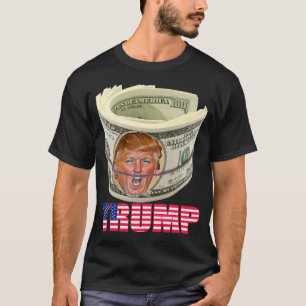 T-shirt Trump Face on Money with Flag Design, je suis aux 