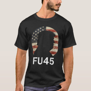 T-shirt Trump FU45 - Réputation du drapeau Vintage américa