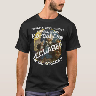 T-SHIRT TRUMP FW FV HG DÉCLARE L'ÉTAT DE SIÈGE HOMME BARRI