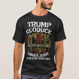 T-shirt Trump Gand Altarpiece Jesus Republicain Pee Party