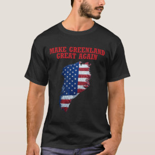 T-shirt Trump Groenland États-Unis Drapeau Rendre le Groen