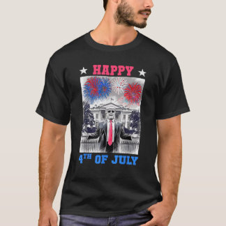 T-shirt TRUMP HEUREUX 4 juillet papa Fireworks Personnel P
