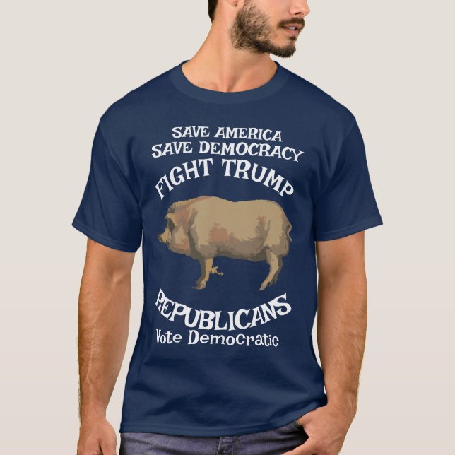 T-shirt Trump Jesus Commence les grâces de la Sainte Trini (Devant)