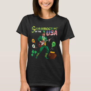 T-shirt Trump Jouant De La Guitare Shamrockin Aux États-Un