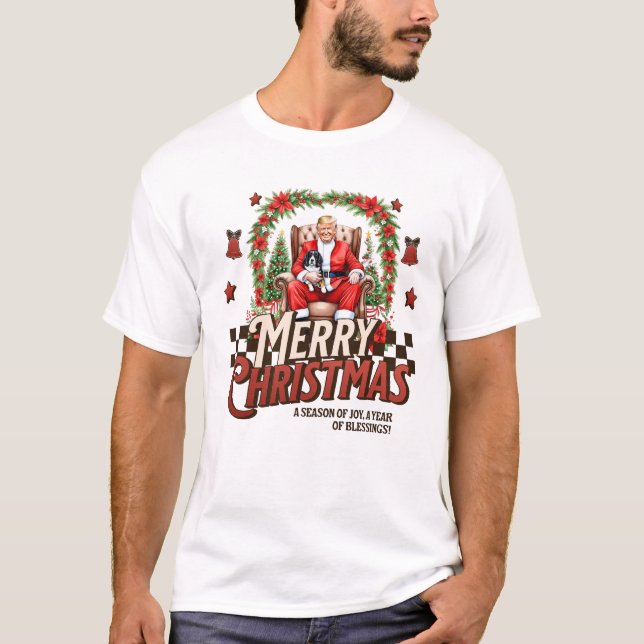 T-shirt Trump Joyeux Noël (Devant)