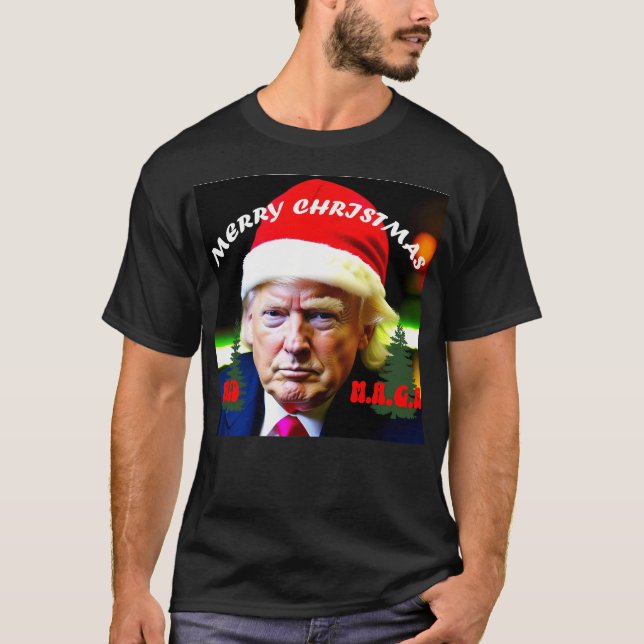 T-shirt Trump Joyeux Noël Ultra Maga Classic (Devant)