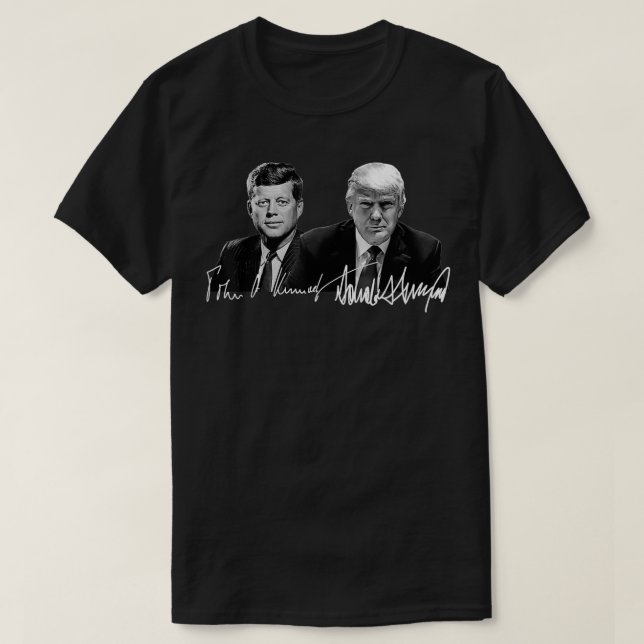 T-shirt Trump Kennedy Donald Trump Signature des président (Design devant)