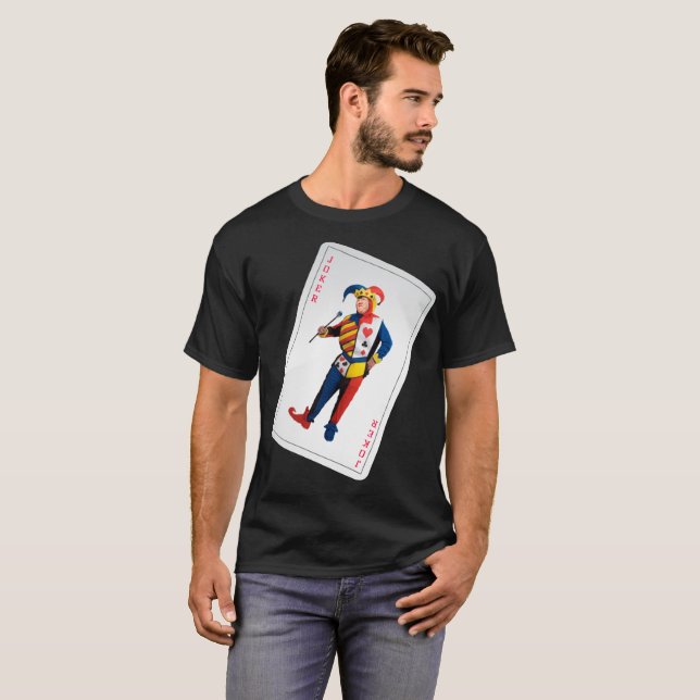 T-shirt Trump la carte de joker de clown (Devant entier)