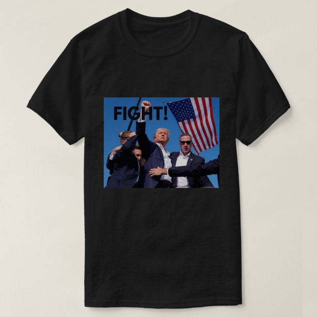 T-shirt Trump L'aime ou le déteste, il fait les gros titre (Design devant)