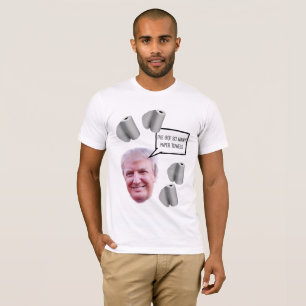 T-shirt Trump lance des serviettes en papier à Porto Rico