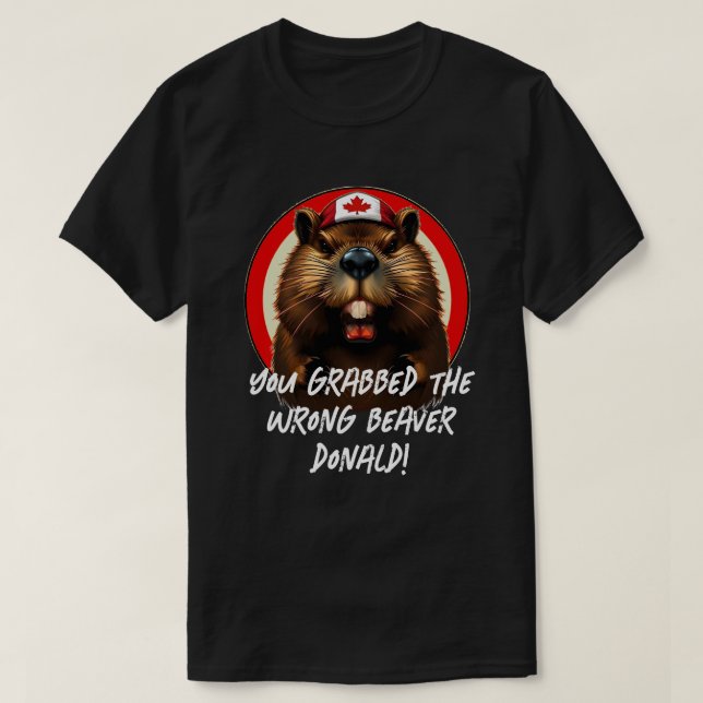 T-shirt Trump, le Canadien "Mauvais Castor Donald" (Design devant)