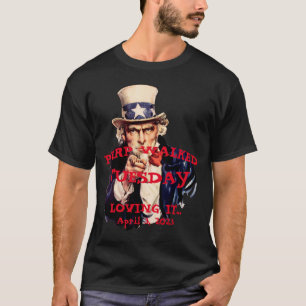 T-shirt Trump le Con qui marche perpétuellement
