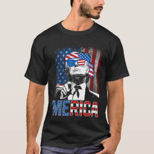 T-shirt Trump merica 4 juillet 47e président américain F