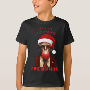 T-shirt Trump Merry Rizzmas Trumpmas Funny Christmas Bubbl