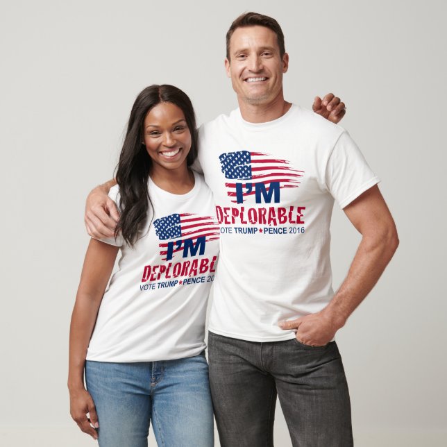 T-shirt Trump Pence 2016 - Panier des déplorables (Unisexe)