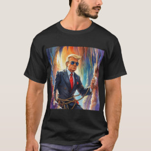 T-shirt Trump Spelunking Caving dans une magnifique grotte